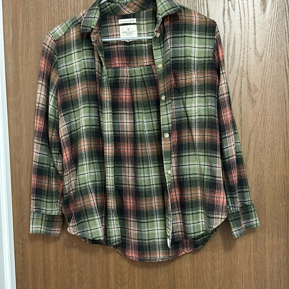 American Eagle Green Flannel